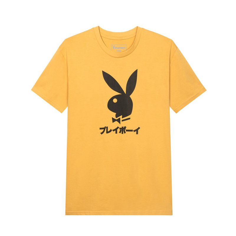 Black Playboy Japanese Rabbit Head Men's Shirts | 82GNJZPQO