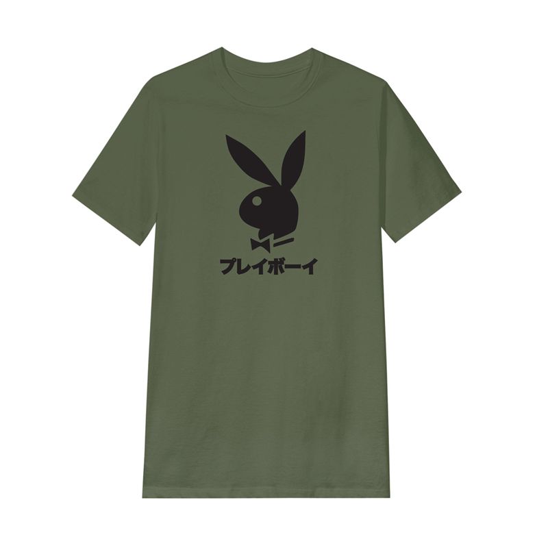 Black Playboy Japanese Rabbit Head Men's Shirts | 82GNJZPQO