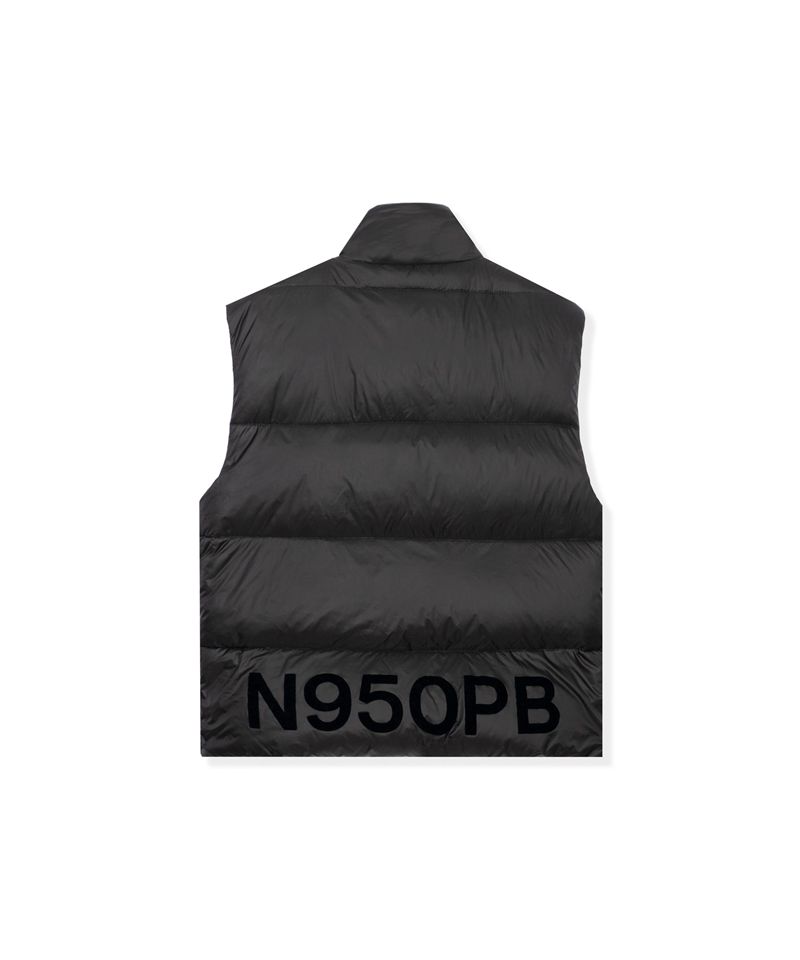 Black Playboy N950pb Puffer Vest Men's Jackets | 97AMTSVQX