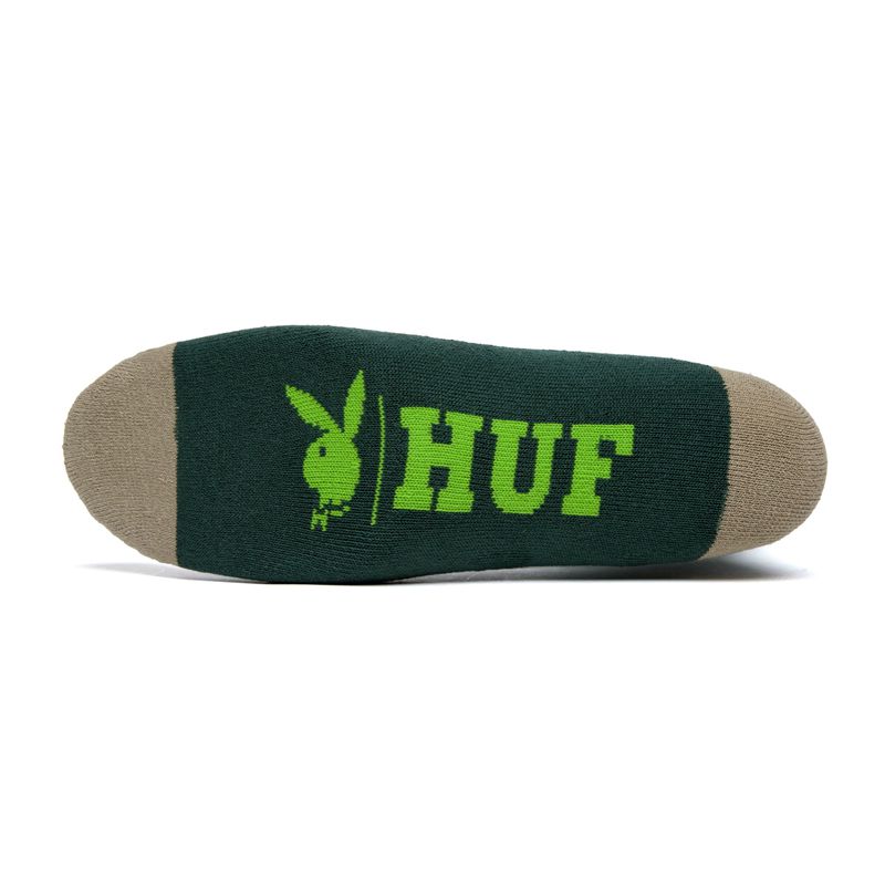 Black Playboy X Huf Rabbit Head Crew Men's Socks | 83LDAXUTP