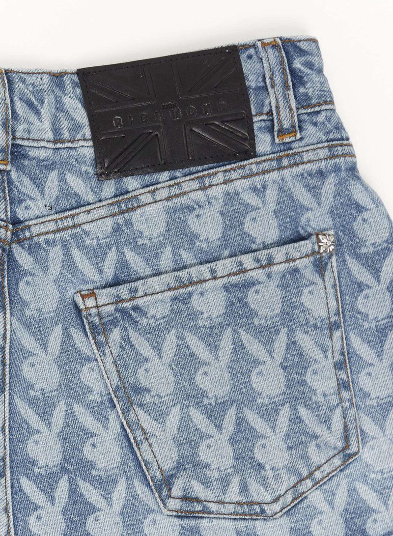 Dark Blue Playboy X John Richmond Women's Jeans | 50RFPIAQG