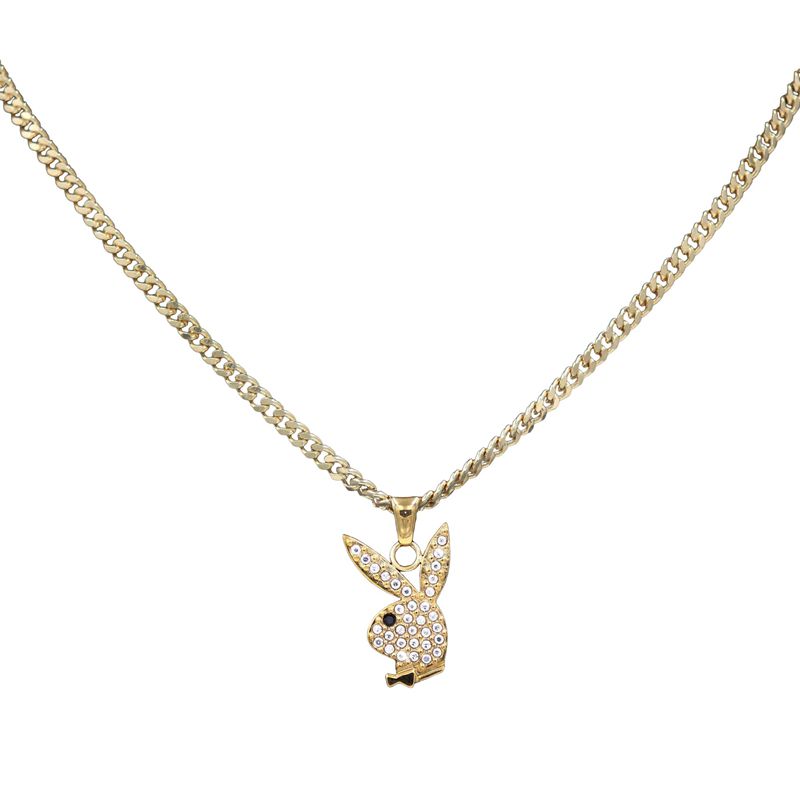 Gold Playboy The Dainty Necklace Women\'s Jewelry | 43EYUGCTL