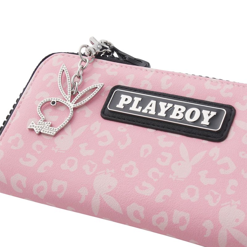 Pink Playboy Pink Cheetah Zip Wallet Women's Handbags | 63RODHEJS