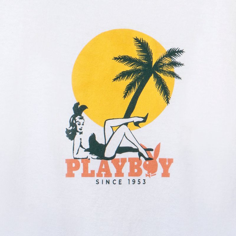 White Playboy Ombre Crest Men's Shirts | 92EBNYWJV