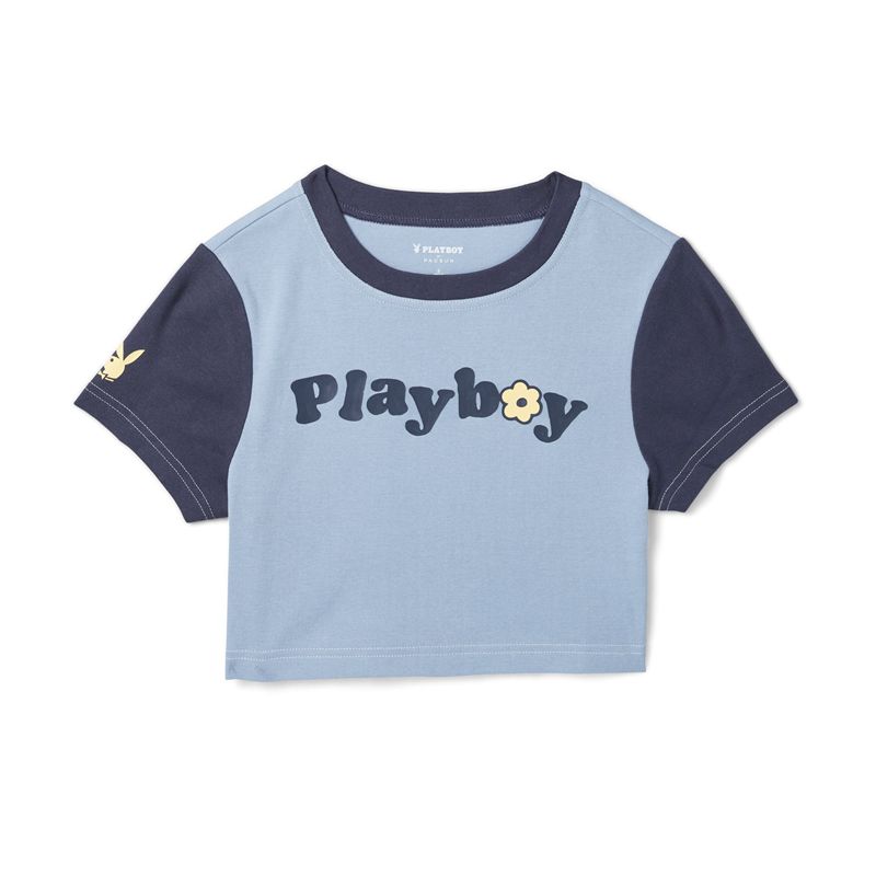 Blue / Grey Playboy Since 1953 Baby Women's T-Shirts | 19EFYZNGI