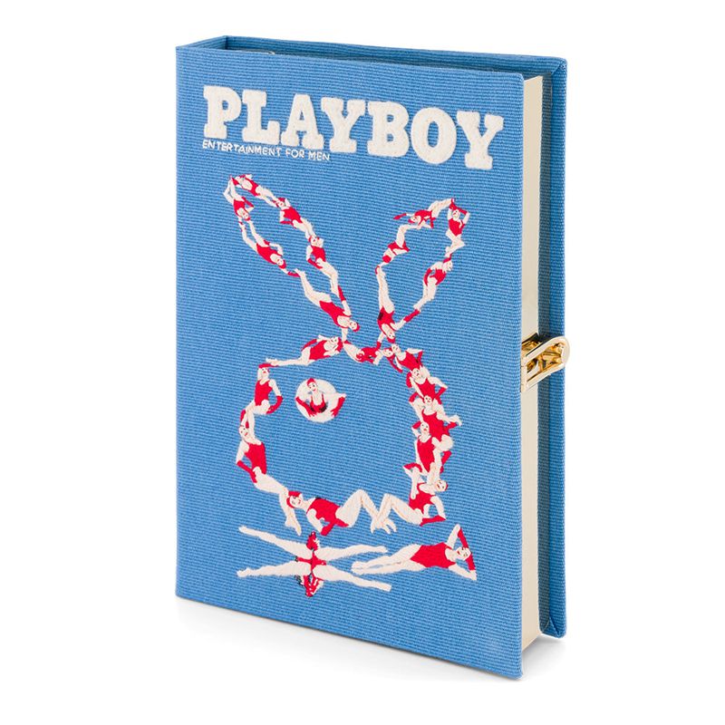 Blue Playboy Olympia Le-Tan July-August 2013 Cover Clutch Women's Handbags | 65DVJLBFC