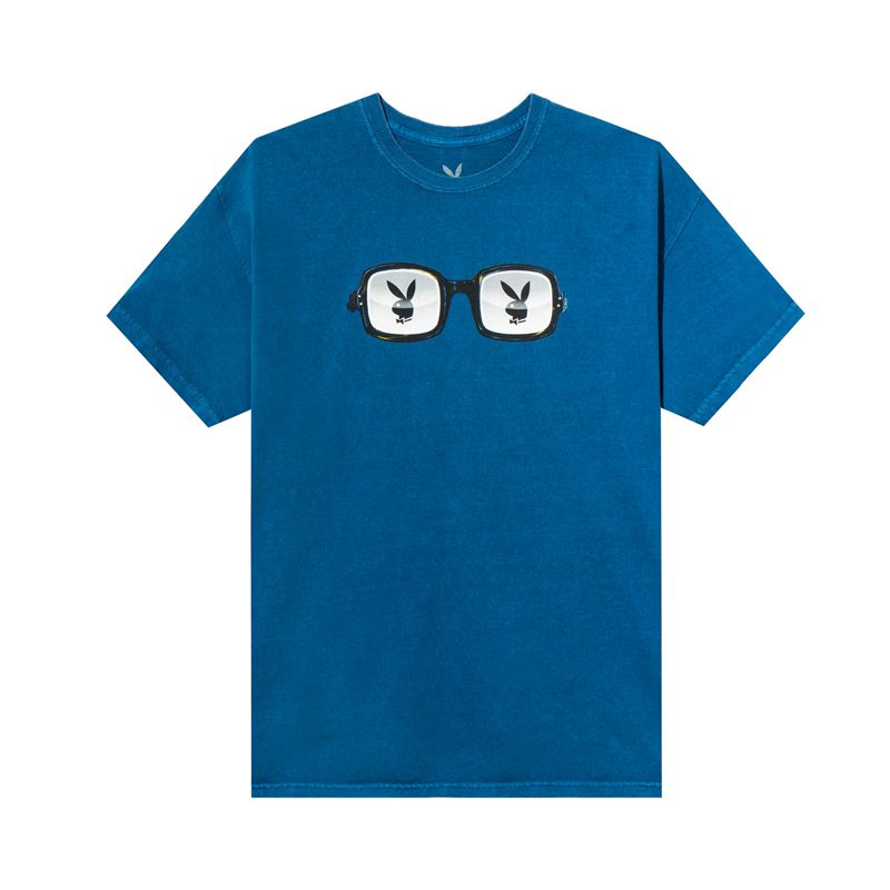 Blue Playboy Sunglasses Men's Shirts | 39PRBIXTJ