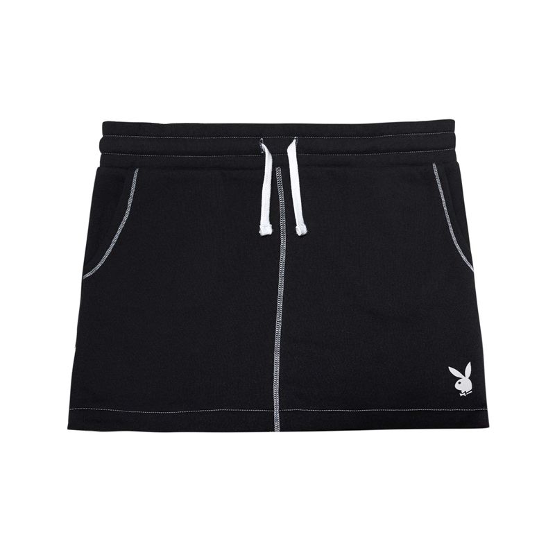 Dark Grey Playboy Varsity Mini Women's Skirts | 93KHAVPSD