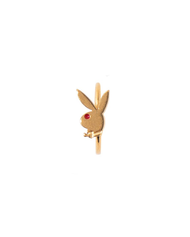 Gold Playboy Rabbit Head Nose Ring Men's Jewelry | 14REMJSHQ