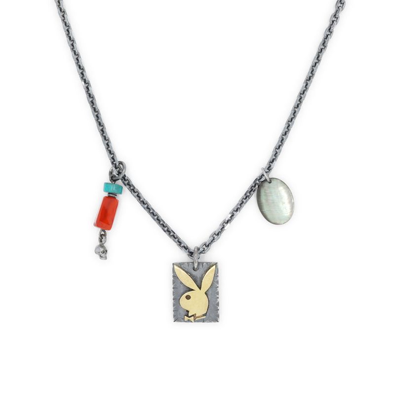 Grey Playboy X The Great Frog Souvenir Pendant Men's Jewelry | 38UFNSJBK