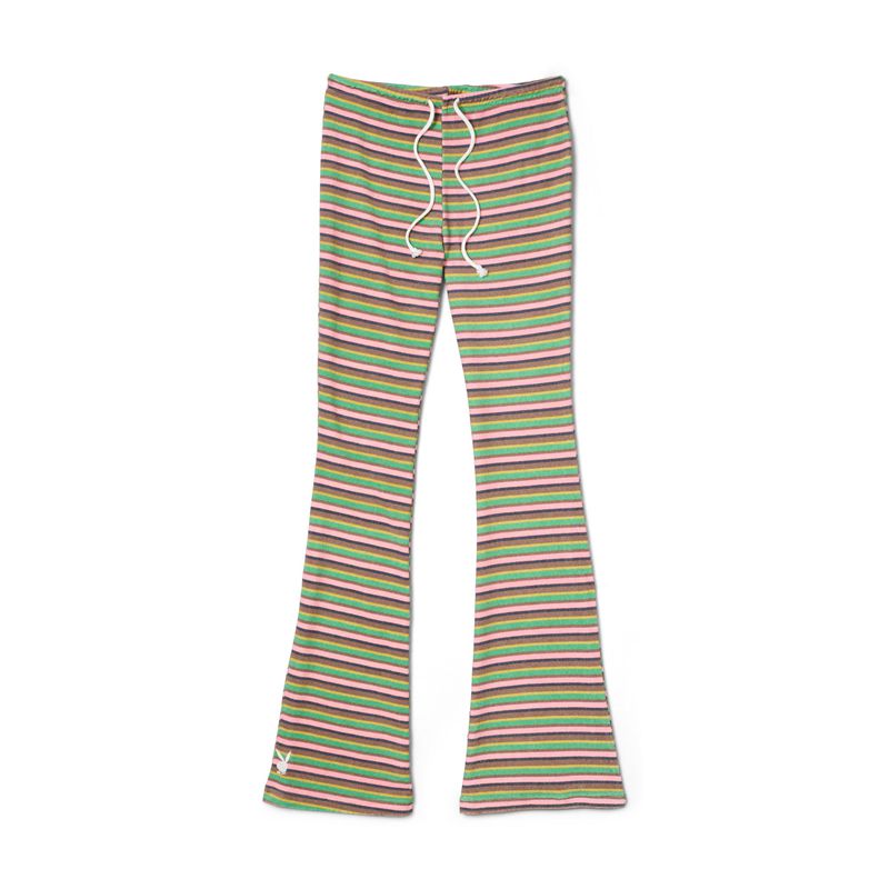 Multicolor Playboy Terry Flare S Women's Pants | 68JEFIYAL