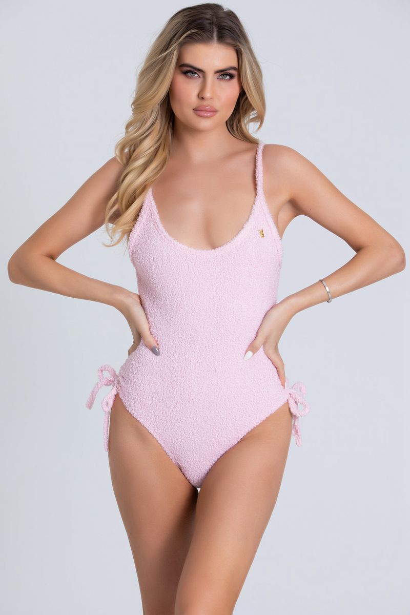 Pink Playboy Side Tie Body Women's Loungewear | 60TPRNGAI